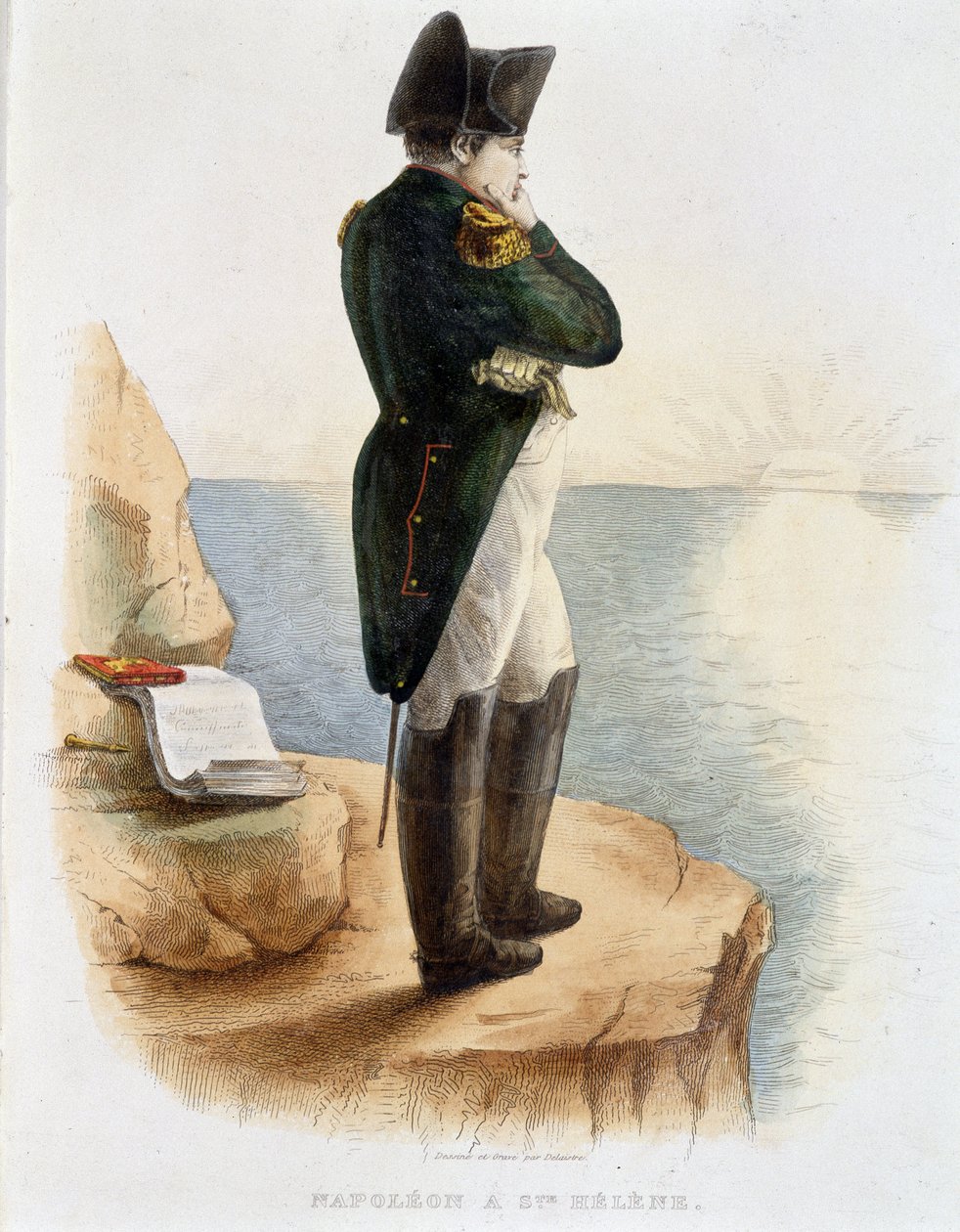 Napóleon a Sainte Helene - a „francia Plutarkhoszban” alkotó: French School