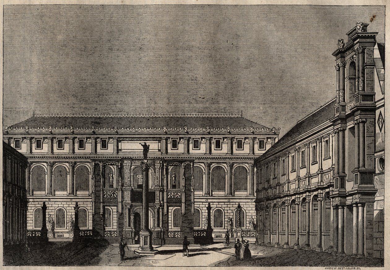 Nemzeti Képzőművészeti Iskola Párizsban, metszet alkotó: French School
