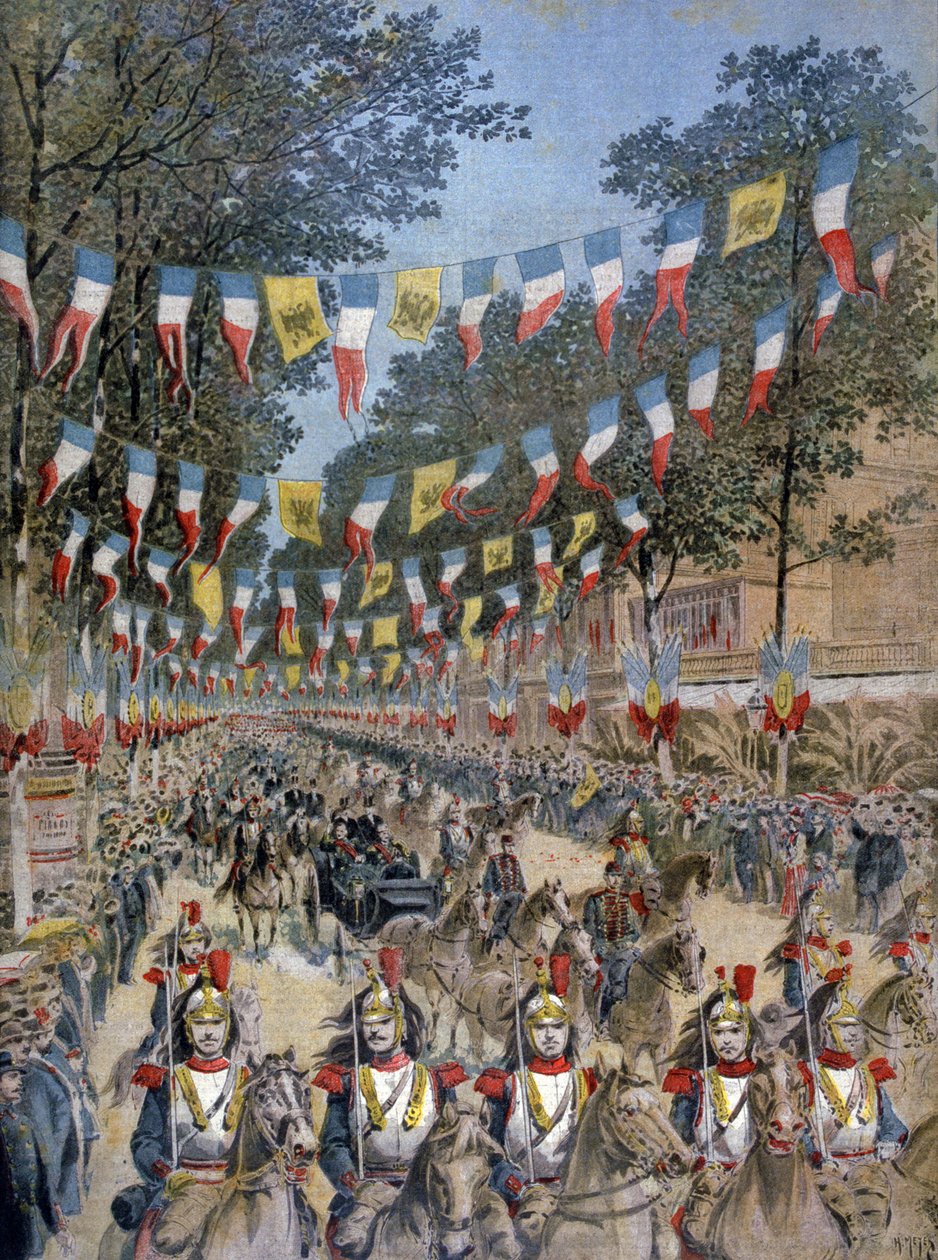 Nicholas Romanov Nizzában alkotó: French School