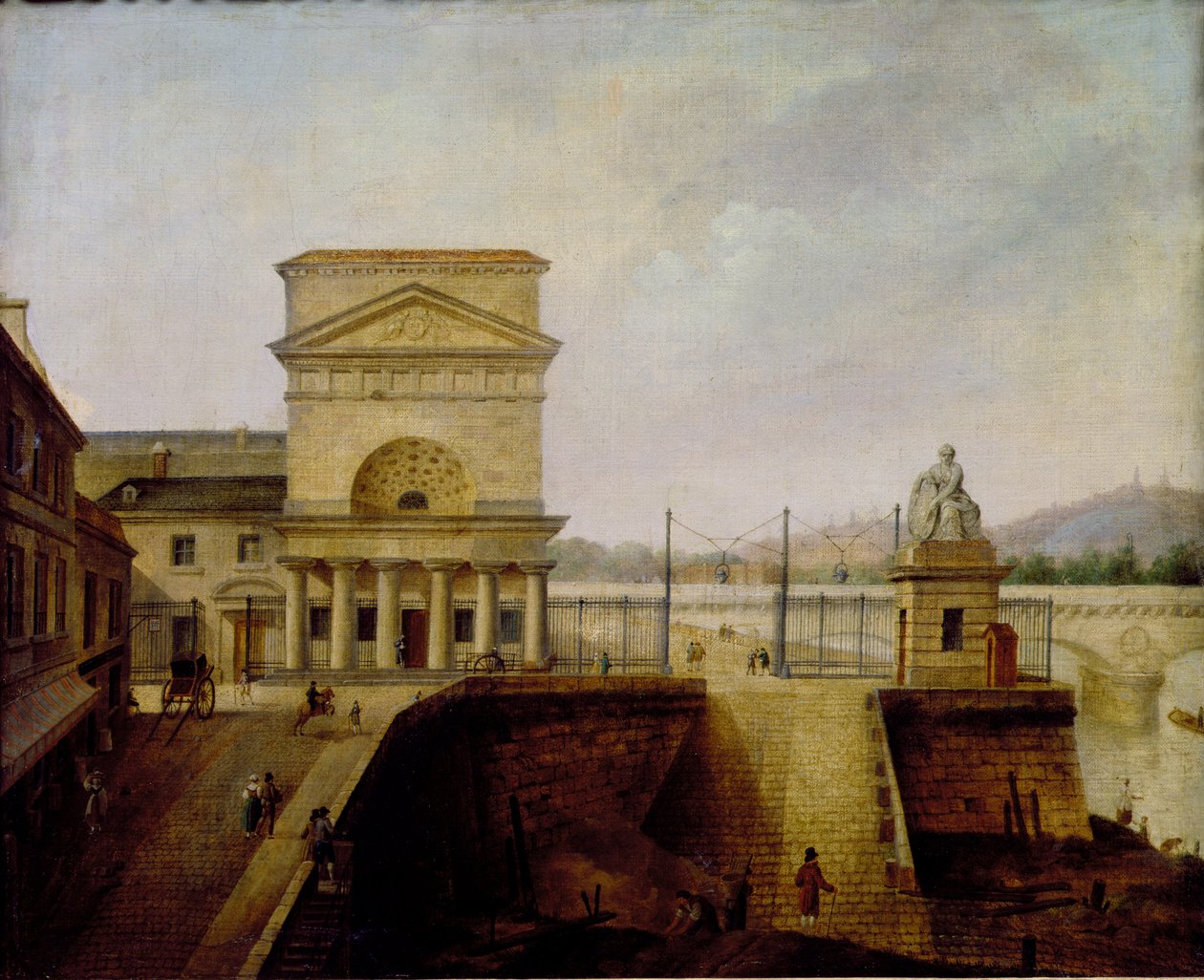 Normandia sorompó, az Iena-híd közelében, 1860 előtt alkotó: French School