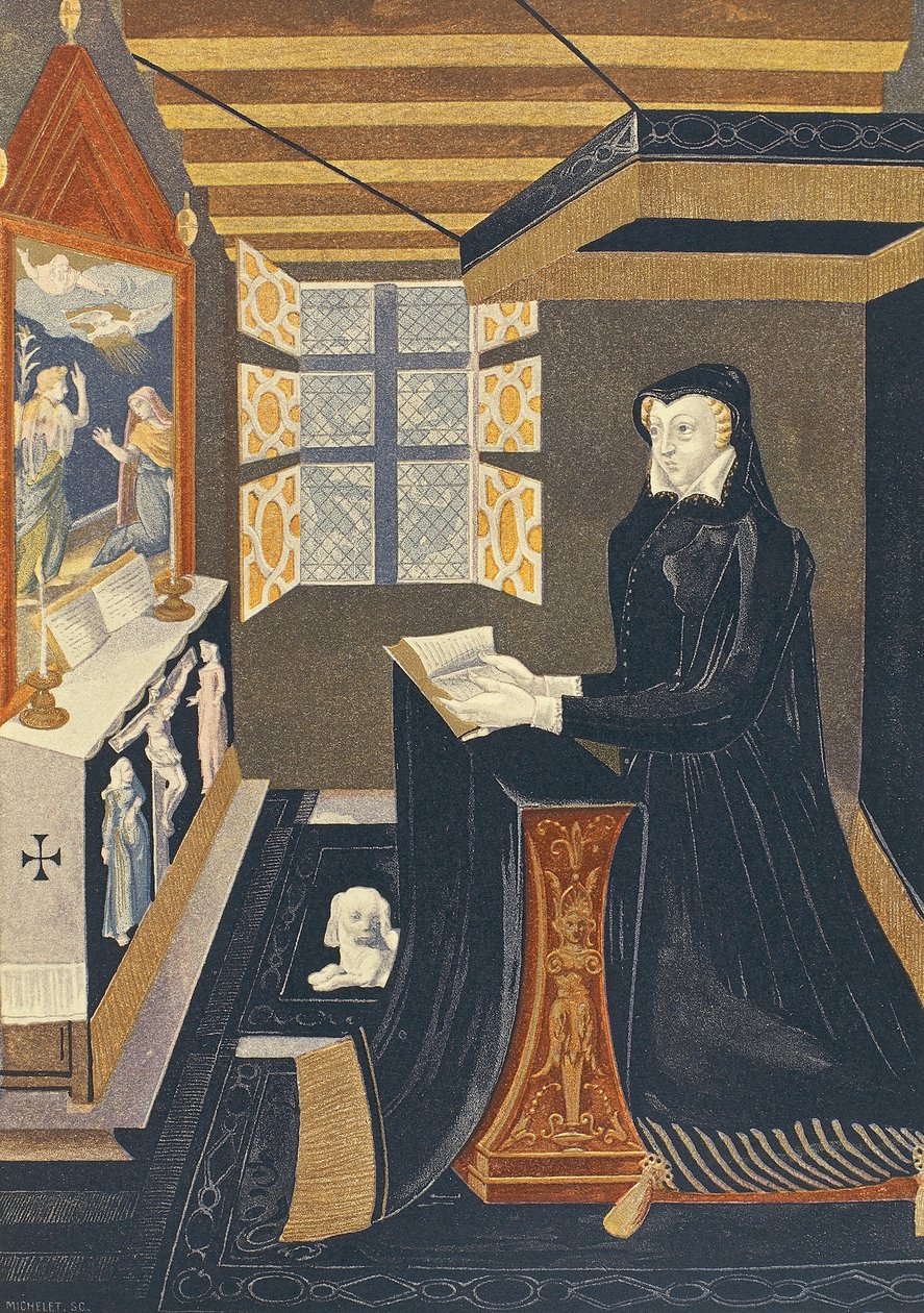 Oratórium térdelővel Medici Katalin királynő számára (Firenze alkotó: French School
