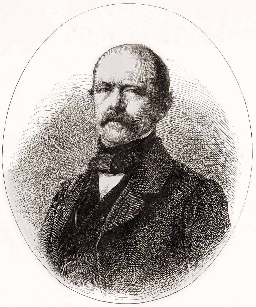 Otto Eduard Leopold, Bismarck hercege, Lauenburg hercege, az LUnivers Illustré-től, 1866 alkotó: French School