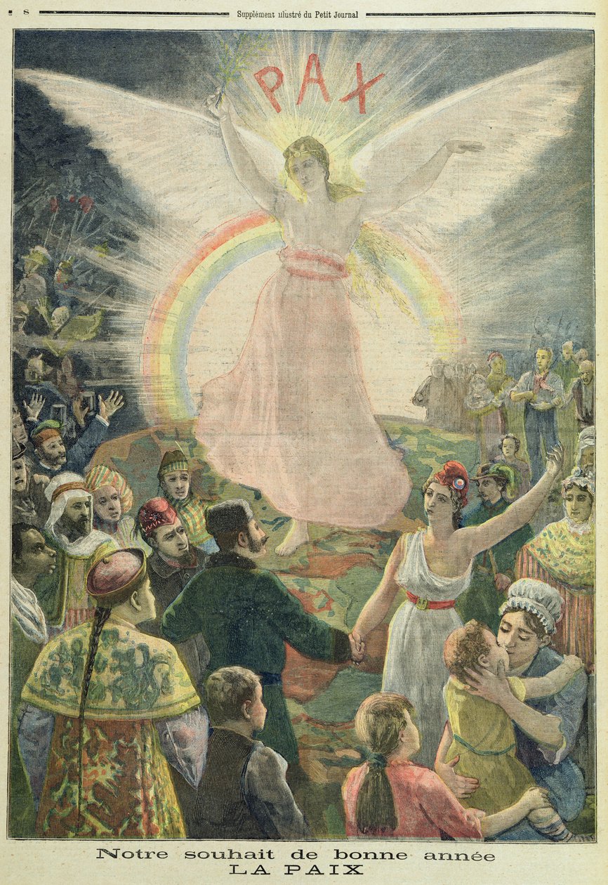 Reménységünk az újévre: béke, a Le Petit Journalból, 1894. január 1. alkotó: French School
