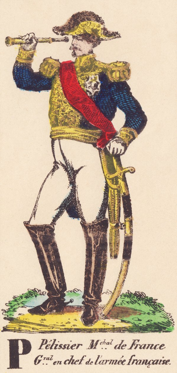 ; P: Pélissier (Célozható) Franciaország marsallja (1855-ben), a francia hadsereg fővezére (1794-1864) alkotó: French School
