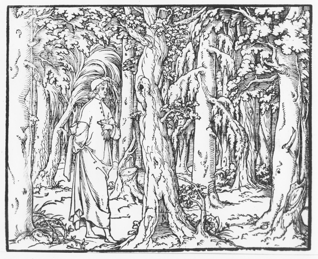 Oldal a "Discourse on the Dream of Poliphile", Francesco Colonna, 1546 alkotó: French School