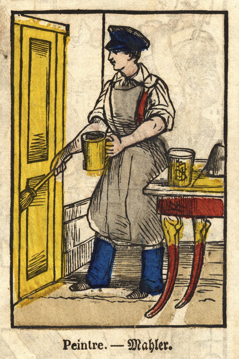 Festő; Szakmák sorozata, a XIX. századi Epinal képe. alkotó: French School