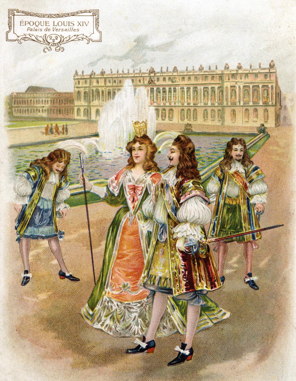Versailles-i palota XIV. Lajos korában. alkotó: French School