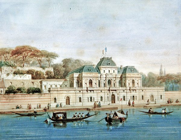 A francia nagykövet palotája Konstantinápolyban (színes litó) alkotó: French School