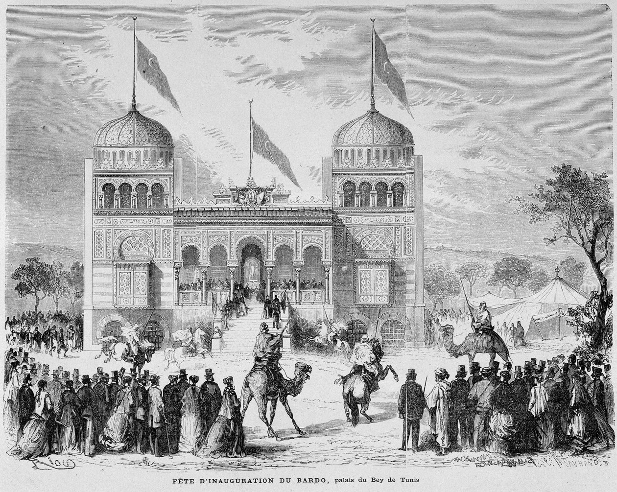 Parc du Montsouris: a Palais du Bey Tuniszban az 1867-es világkiállításon. alkotó: French School
