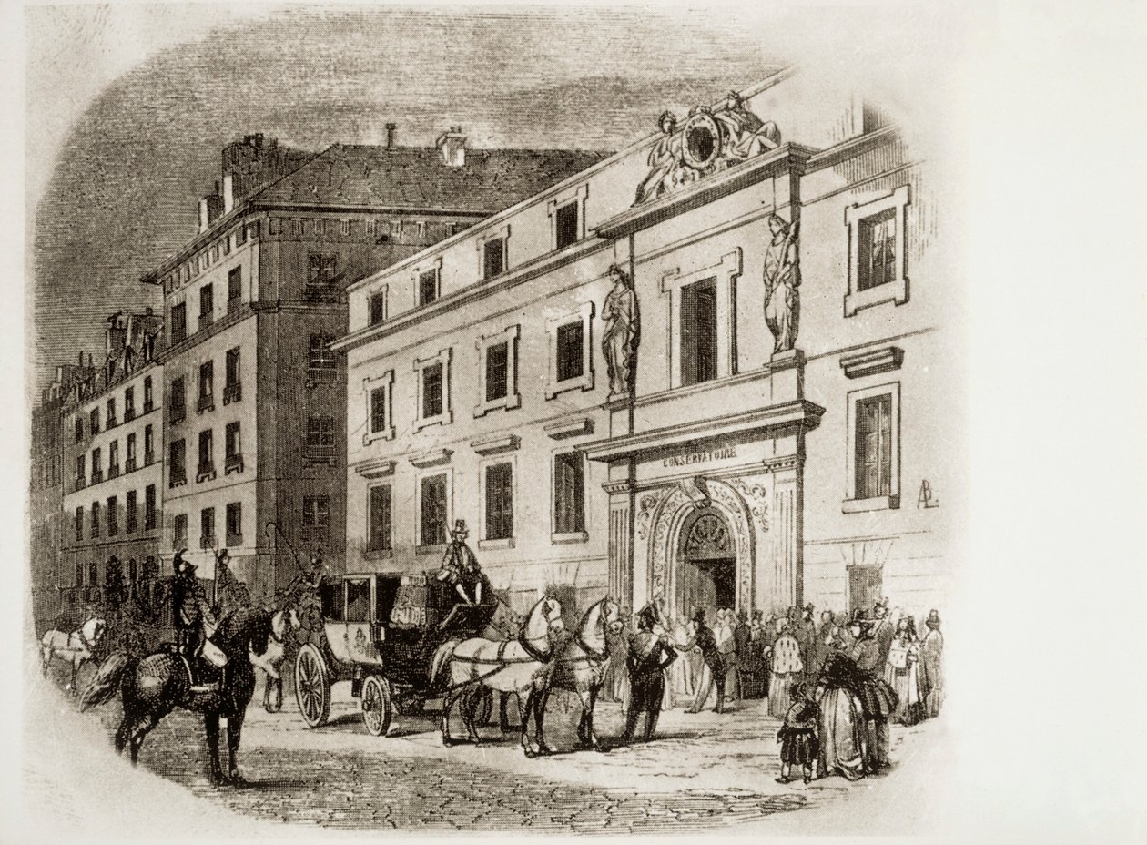 Párizsi Konzervatórium az 1830-as években (metszet) alkotó: French School