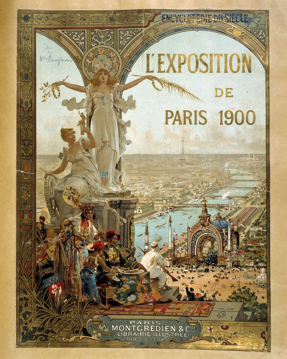 Párizsi Kiállítás 1900 - Reklámplakát alkotó: French School