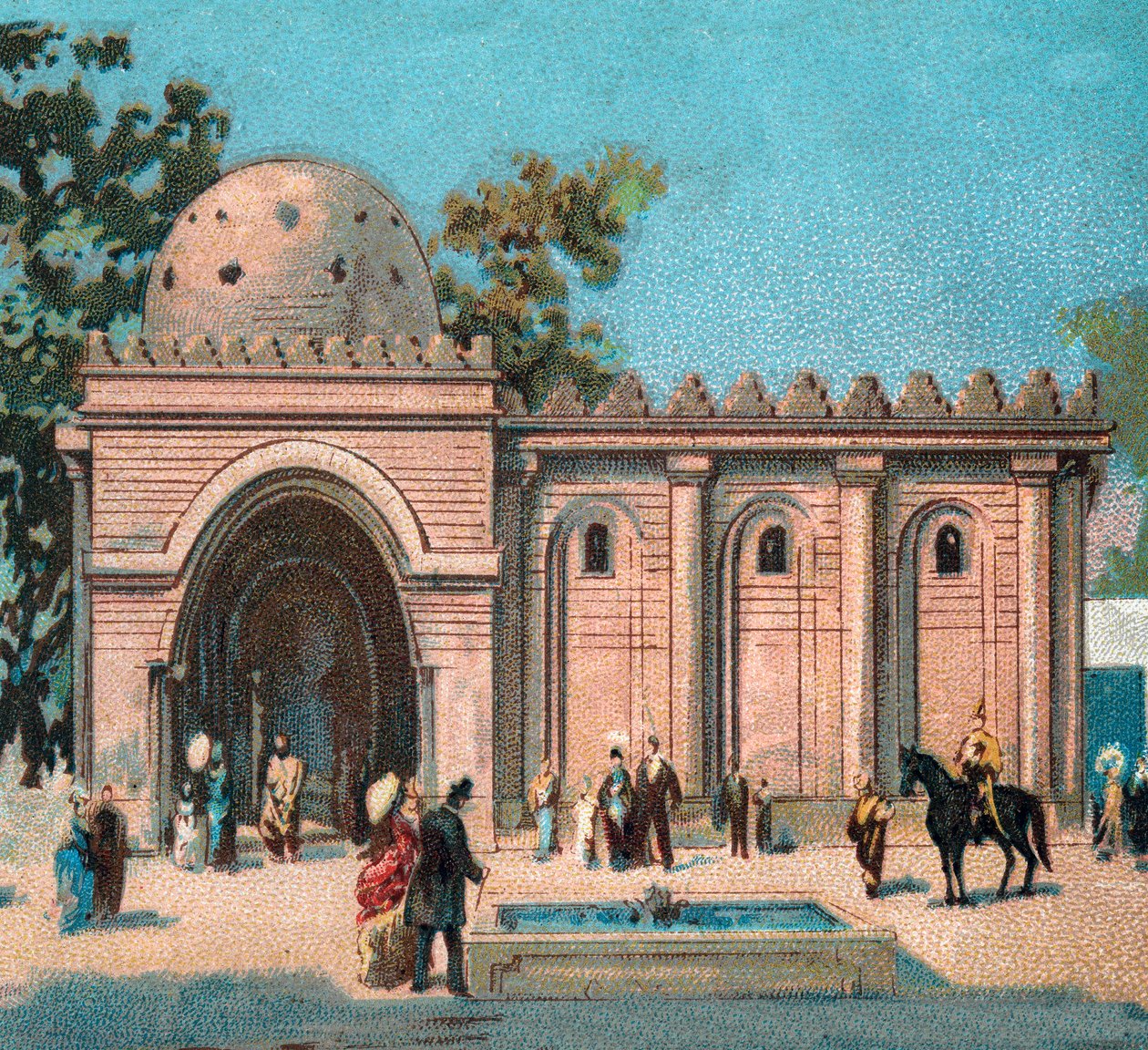 Párizs. 1889. évi egyetemes kiállítás: Persan Pavillon. alkotó: French School