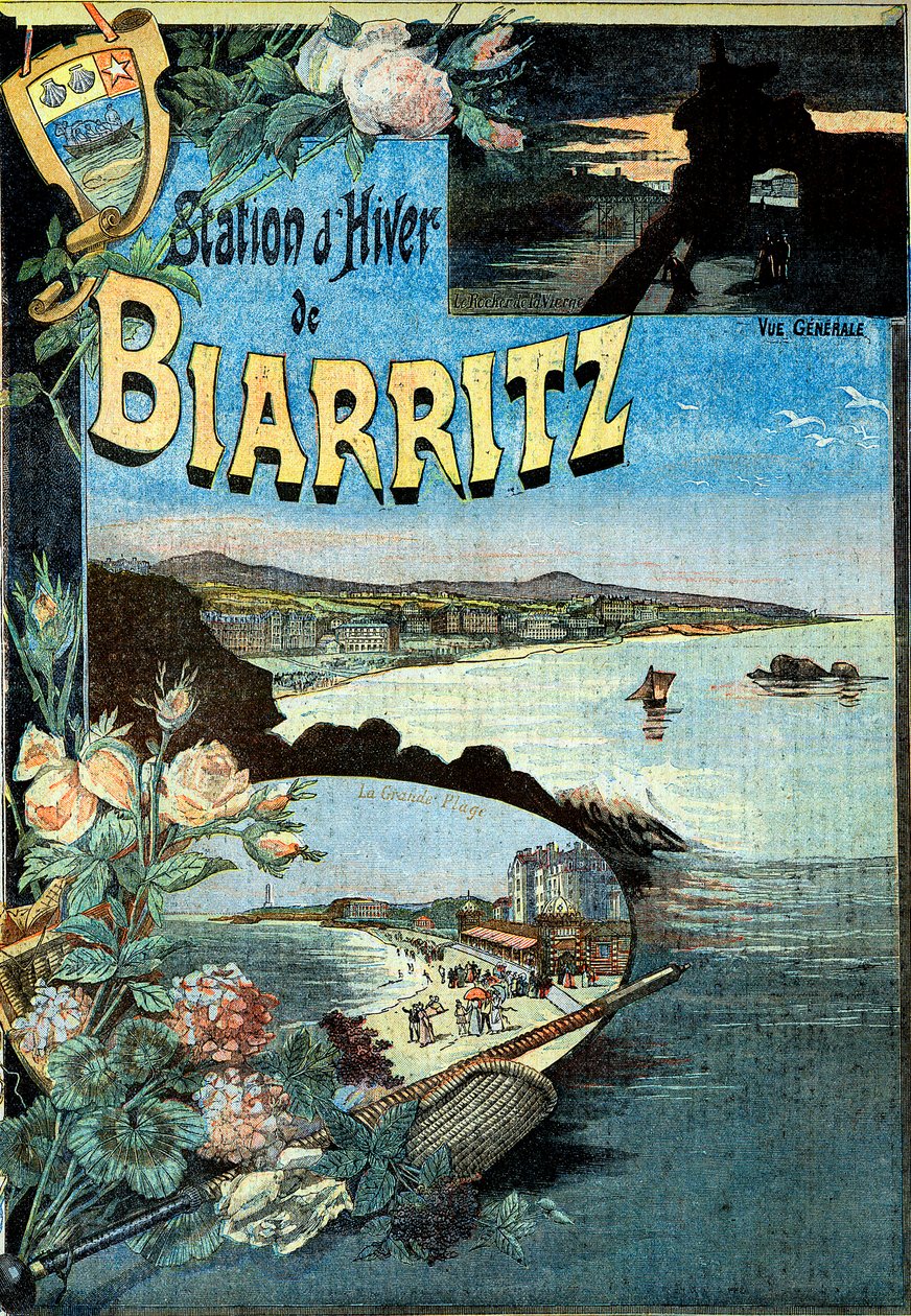 Párizs – Orleans Railway Company (PO) – Biarritz téli állomás alkotó: French School