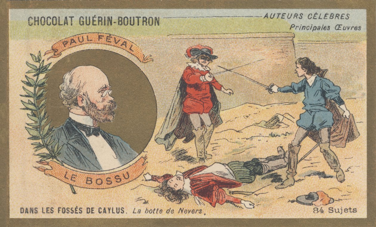 Paul Feval (1816-1887), francia regényíró, a „Púpos vagy A kis párizsi” (1857) szerzője alkotó: French School