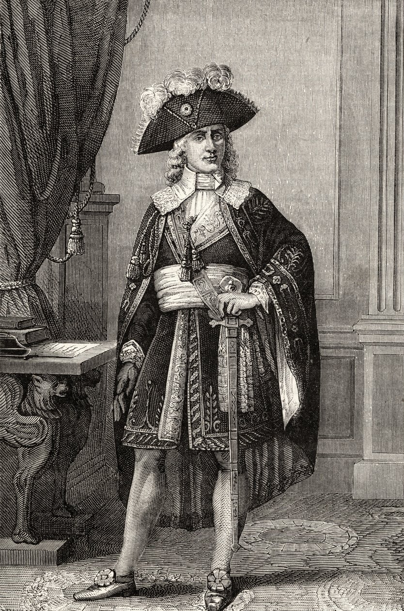 Paul Francois Jean Nicolas Comte de Barras (1755-1829), Louis Blanc "A francia forradalom története" című művéből alkotó: French School