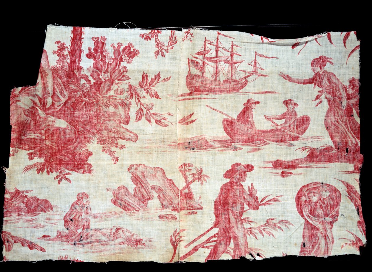 Paul és Virginie Toile de Jouy alkotó: French School