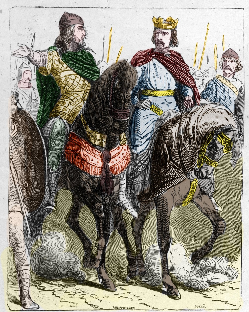 Pepin II de Herstal, Pepin le Gros vagy Pepin le Jeune (645-714) néven ismert III. Clovis, a frankok királya 691 és 695 között. alkotó: French School
