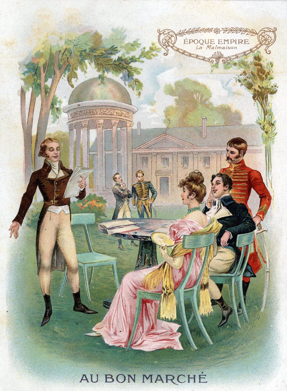 Birodalom időszaka: Malmaison. „Au Bon Marche” kromolitográfia 1890 körül. alkotó: French School