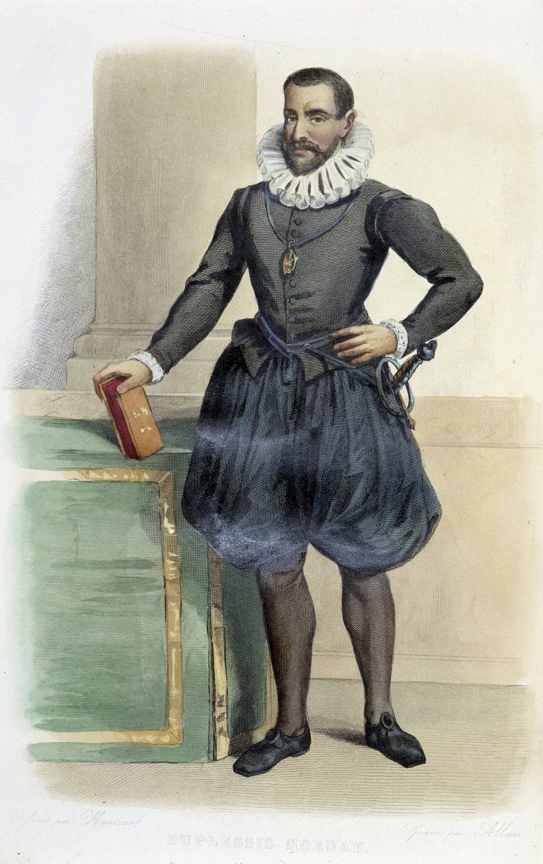 Philippe de Mornay, Plessis Marly ura, Duplessis Mornay francia államférfiú (1549-1623). - „A francia Plutarch”-ban, Ed. Mennechet alkotó: French School