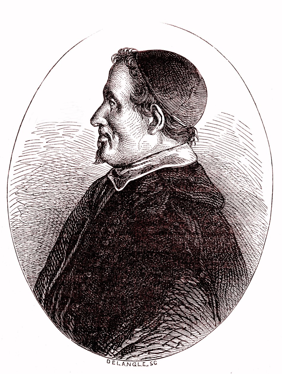 Pierre Gassendi, french mathematician, astronomer, philosopher, theologist. 1865 (engraving) alkotó: French School