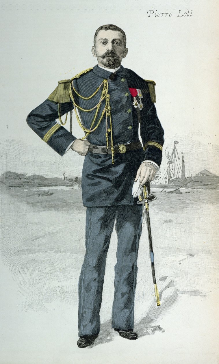 Pierre Loti (1850-1923), a La Revue Illustree borítóillusztrációja, 1889. október 1. alkotó: French School