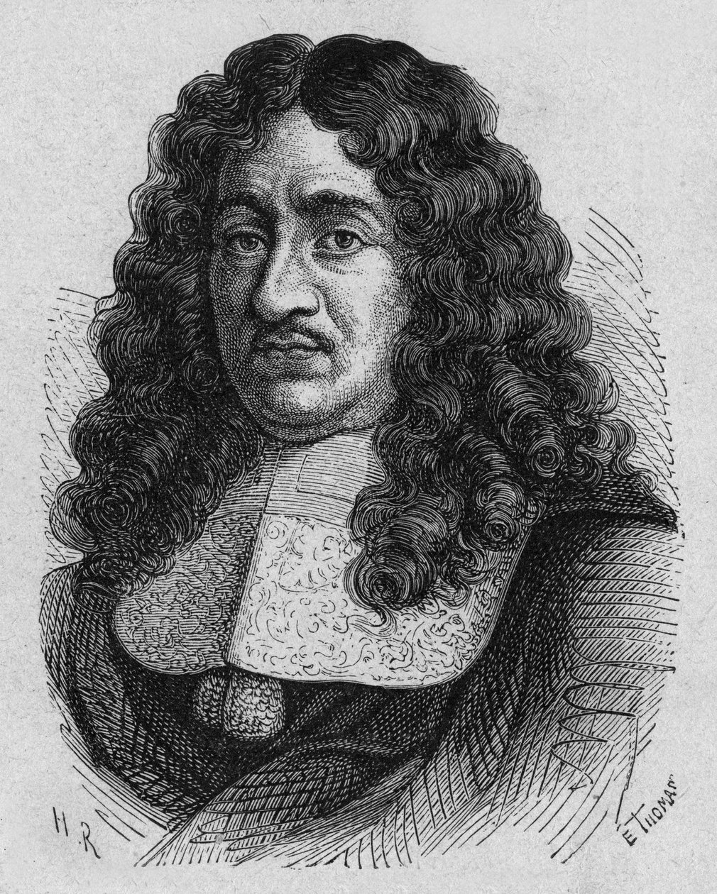Pierre Paul Riquet (1609-1680) francia üzletember, úttörő volt a munkavállalók jogai terén, ő tervezte és finanszírozta a Déli-csatornát, metszet alkotó: French School