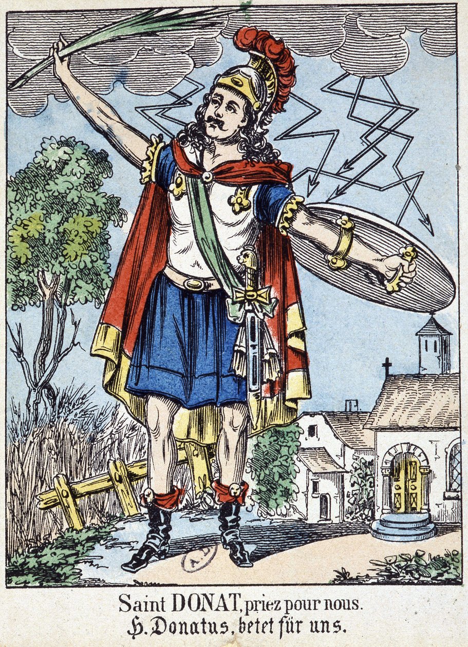 Jámbor kép: „Szent Donát, könyörögj érettünk” alkotó: French School