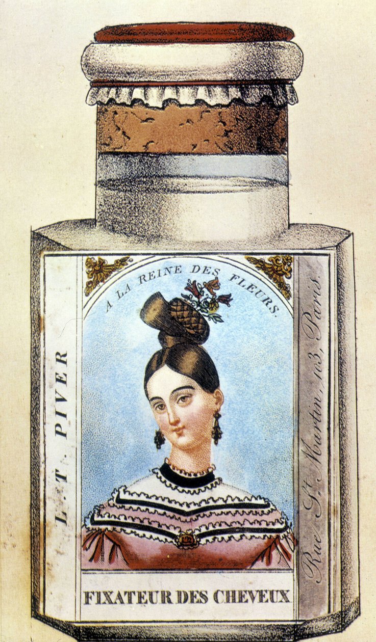 Piver Hair Fixer Bottle, 1830 körül alkotó: French School