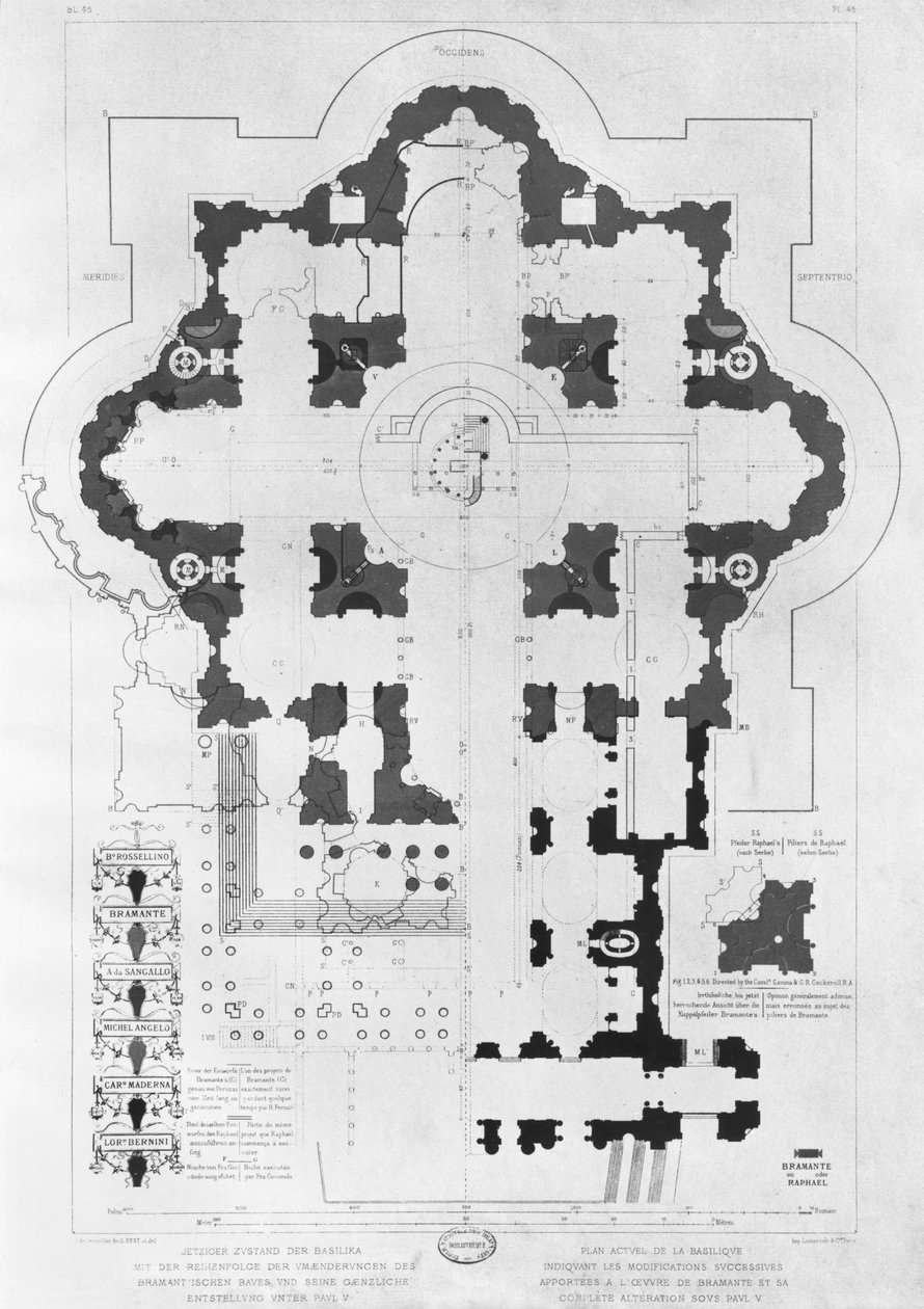 A Szent Péter-bazilika terve alkotó: French School