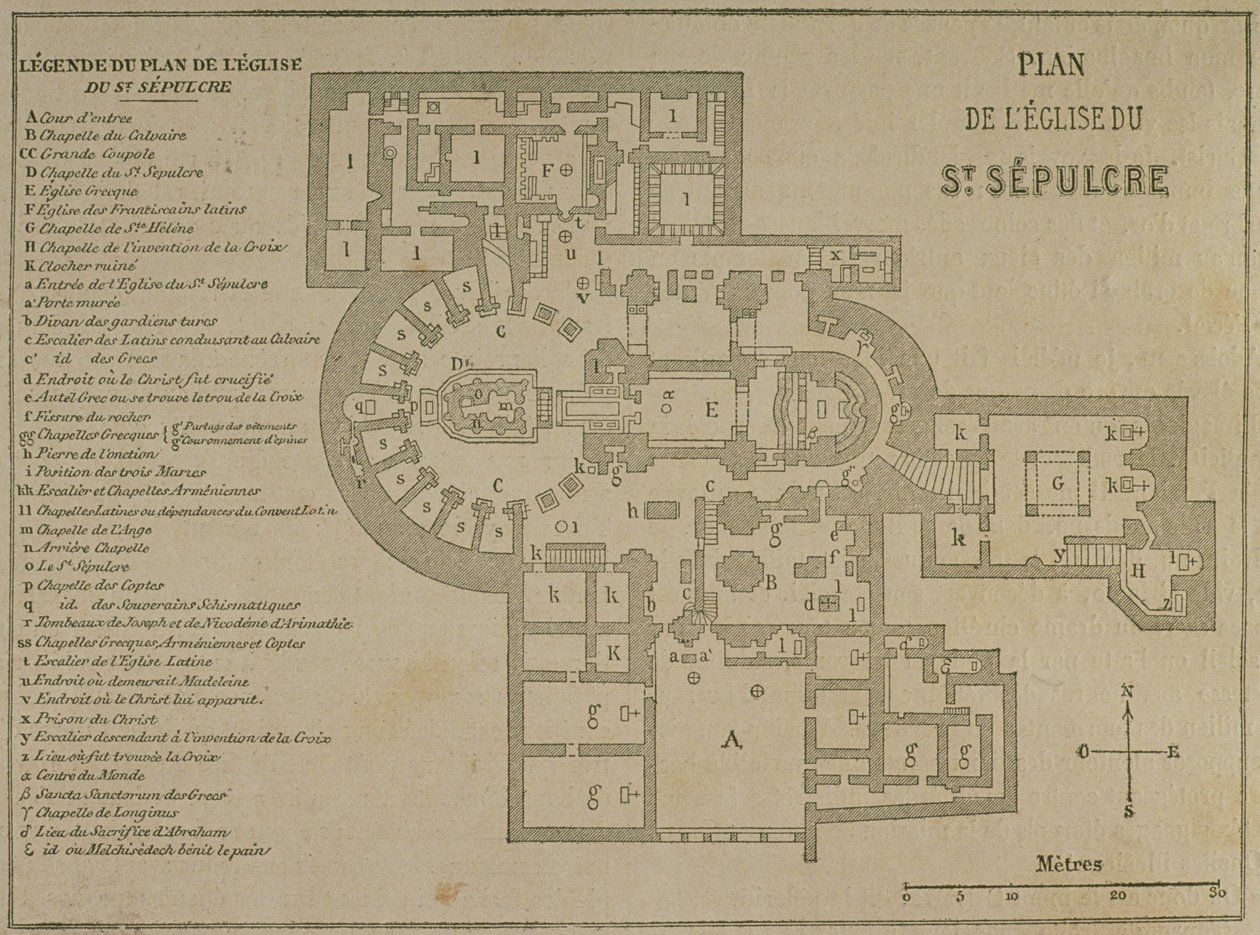 A jeruzsálemi Szent Sír templom terve alkotó: French School