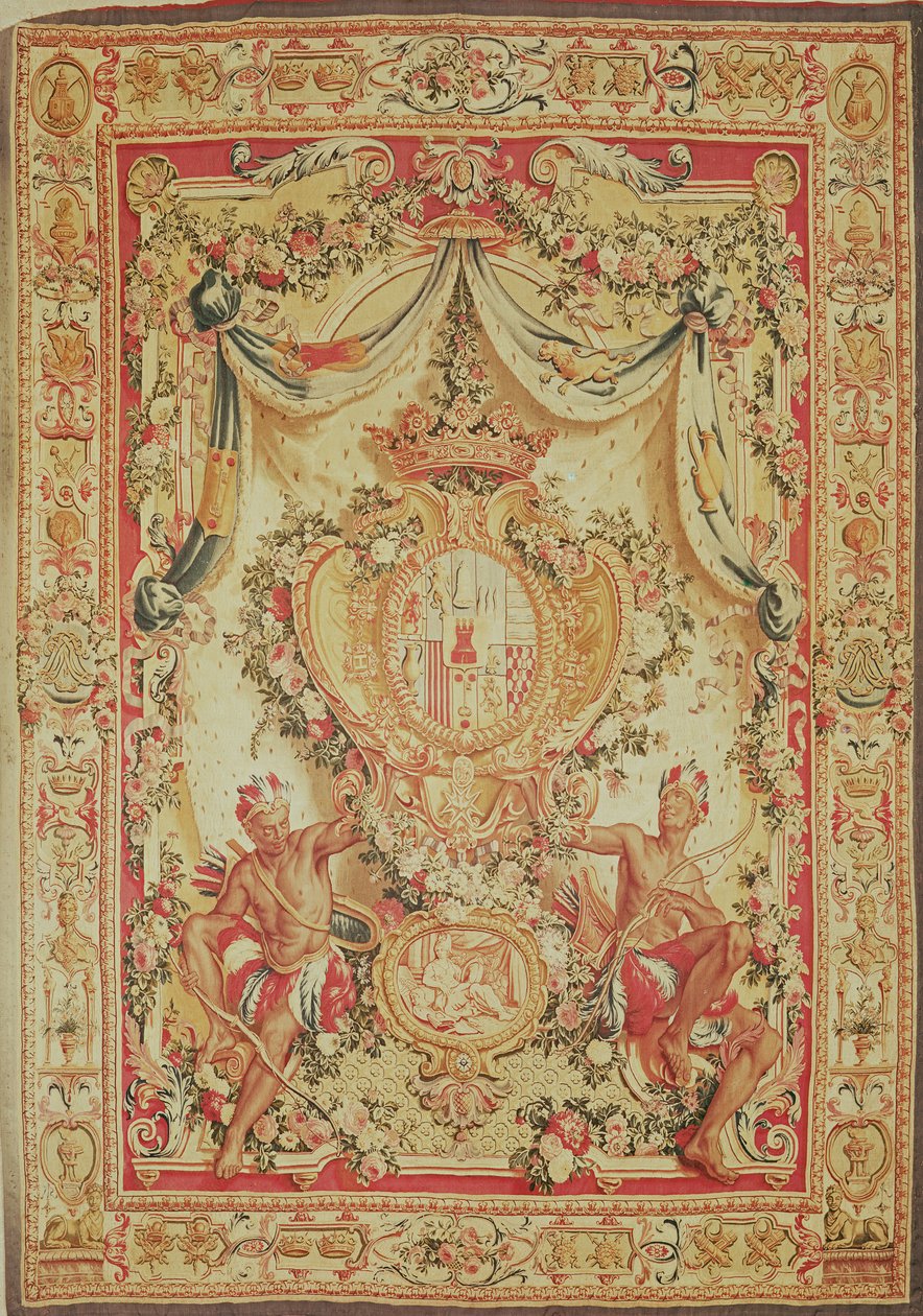 Portier Louis-Antoine de Pardaillan de Gondrin, Antin hercegének címerével, Gobelins gyár, 1708-36 alkotó: French School