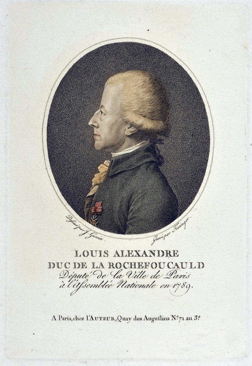 Louis Alexandre de la Rochefoucauld portré, Enville hercege (D