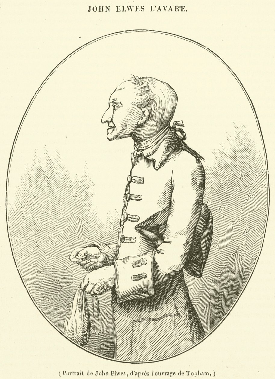 John Elwes portréja (metszet) alkotó: French School