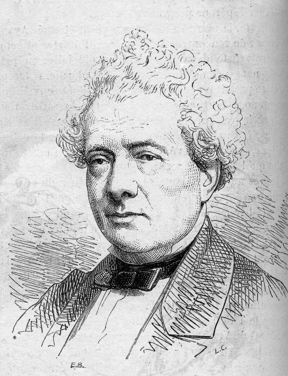 Joseph Samson (1793-1871) francia komikus, a Comedie Francaise tagja portréja. Metszet a "Le Monde Illustre"" 312. sz. számában, 1863. április 4-én. alkotó: French School