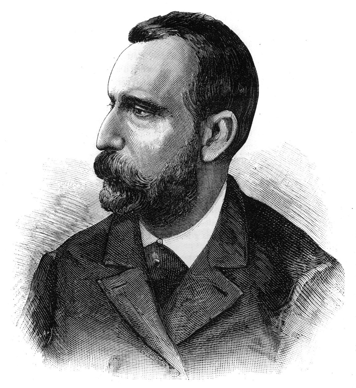 Doktor Jaime Ferran y Clua (1852-1919), spanyol bakteriológus, a kolera vakcina felfedezője portréja. Metszet a ""The Illustrious World""-ben alkotó: French School