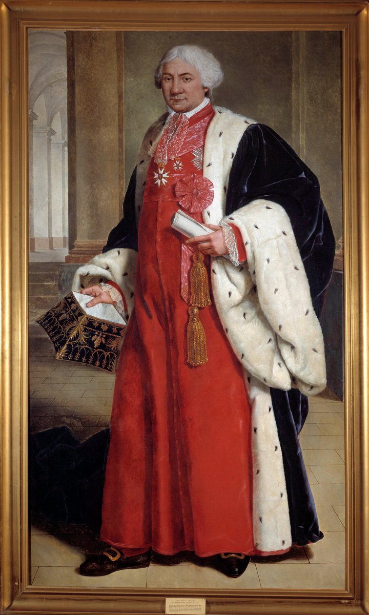 Claude Ambroise Regnier (1746-1814) portréja, parlamenti ügyvéd és képviselő a harmadik államban, igazságügy-miniszter 1802 és 1813 között Anonymous festmény. 18. század. Nancy, musee historique lorrain – Claude Ambroise R teljes alakos portréja alkotó: French School