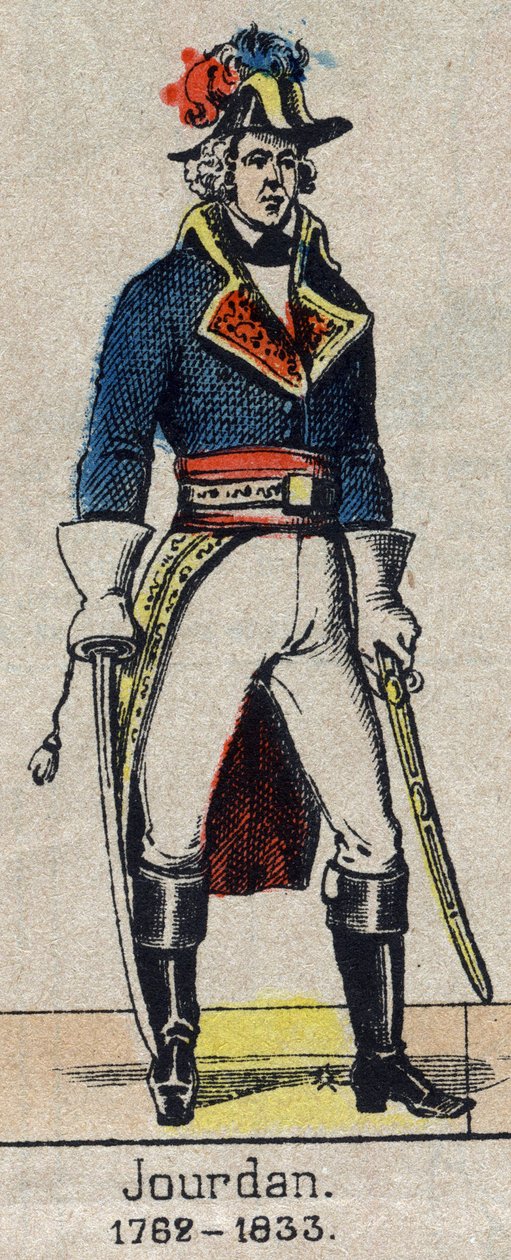 Portré en pied de Jean Baptiste, Comte Jourdan, marechal de France (1762-1833) Epinal képe a 19. század végéről. alkotó: French School