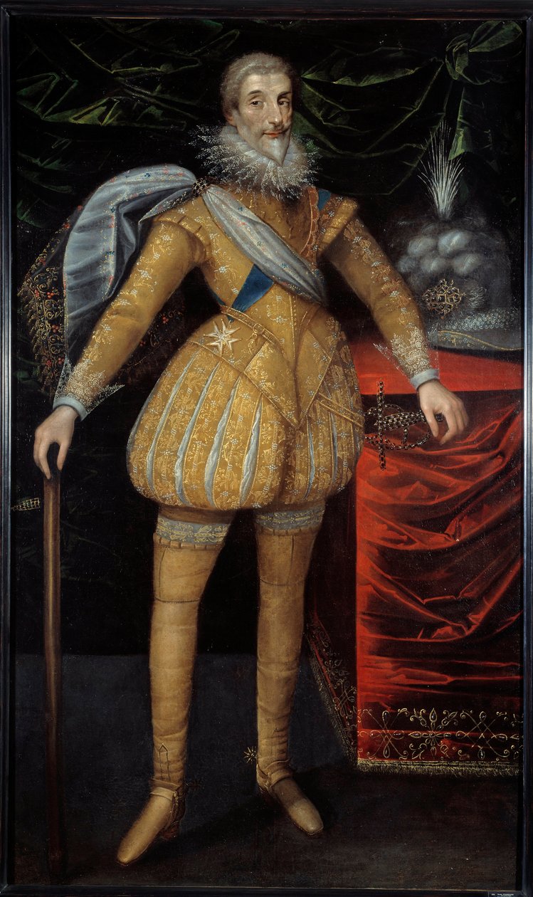 Jean Louis de Nogaret Vallettai (1554-1642) Epernon hercegének portréja lábán. A francia iskola festménye alkotó: French School
