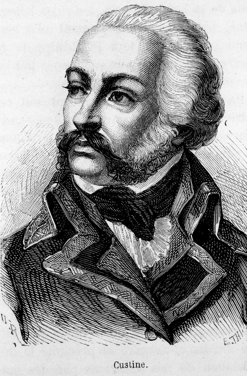 Adam Philippe, Comte de Custine (1740 - 1793), francia tábornok portréja - Henri Martin „” L’Histoire de France” című könyvében alkotó: French School