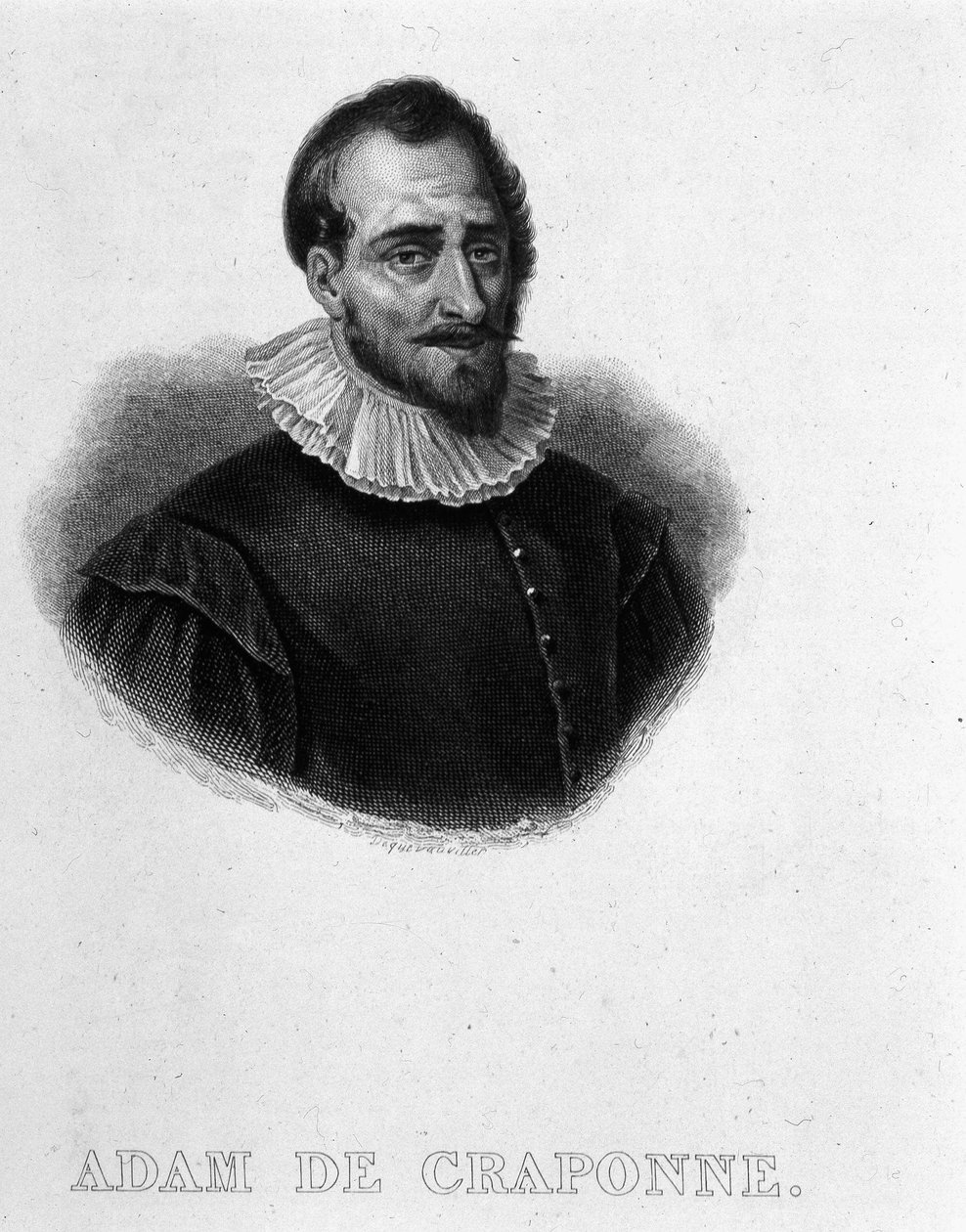 Adam de Craponne francia mérnök (1527-1576) portréja alkotó: French School
