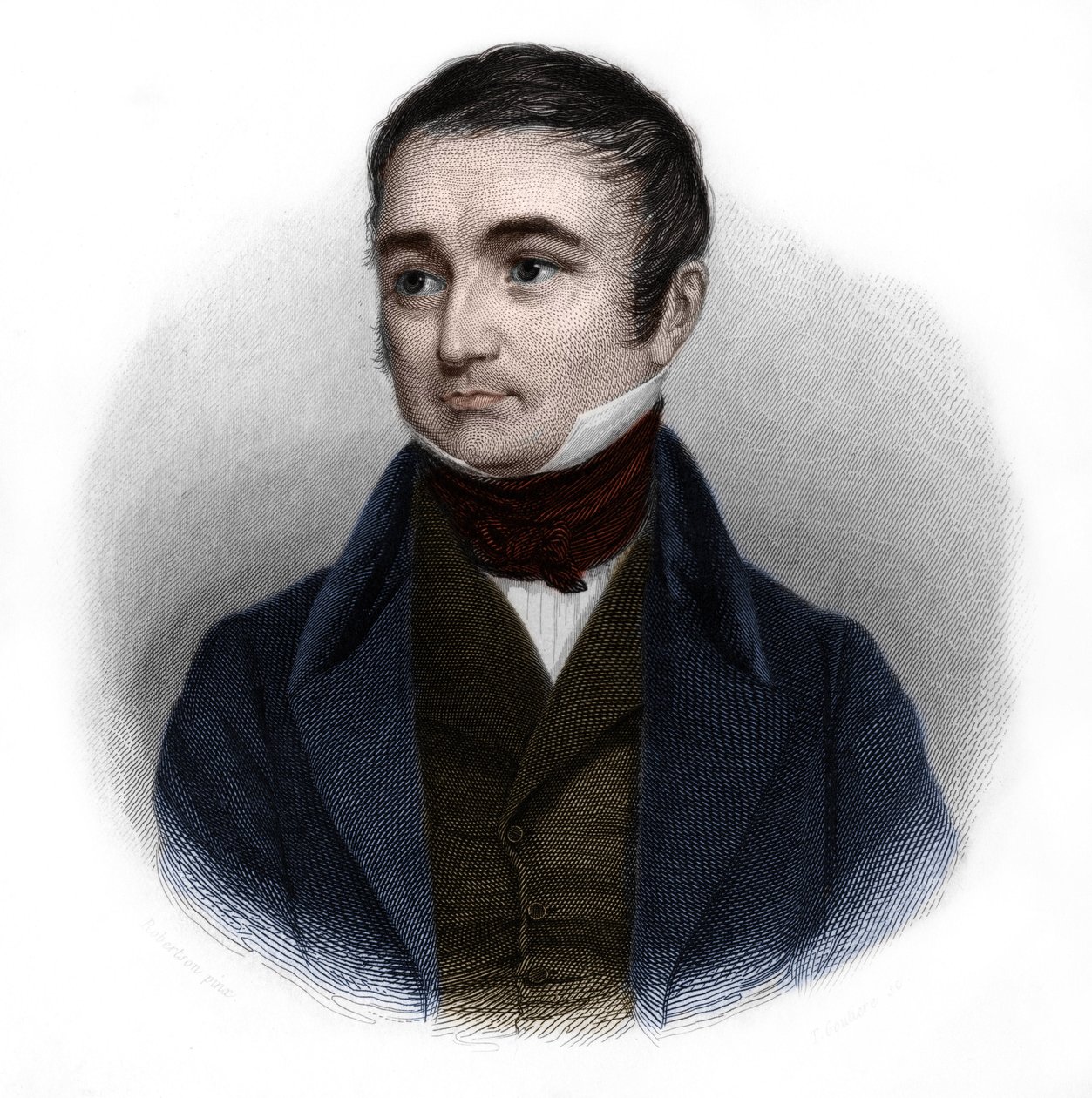 Adolphe Thiers (1797-1877) francia politikus és történész portréja. Louis de Cormenin Timon „” Beszélők könyvében”. 1842. Magángyűjtemény. alkotó: French School