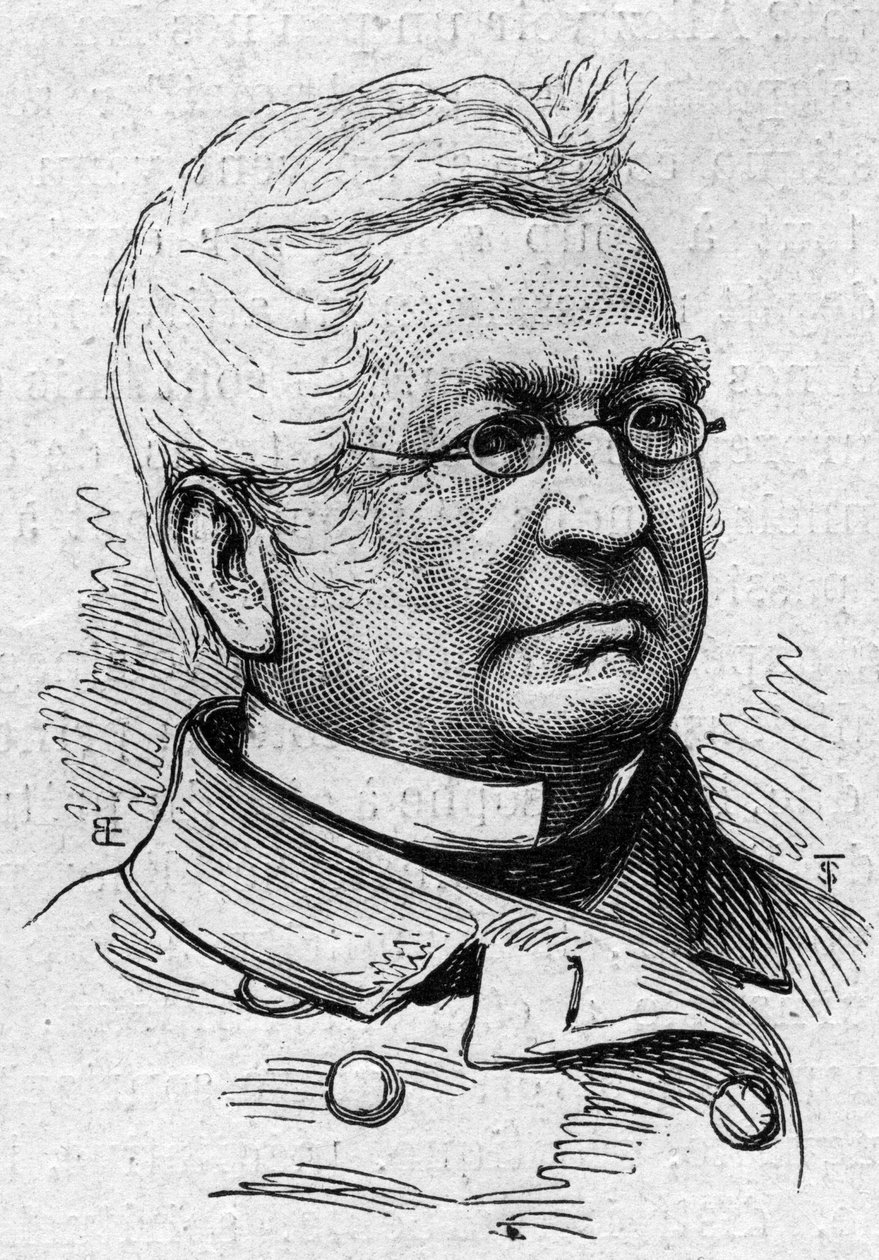Adolphe Thiers (1797-1877) francia politikus, történész és akadémikus portréja. Metszet a „” Le Monde Illustré”” 883. számában, 1874. március 14. alkotó: French School