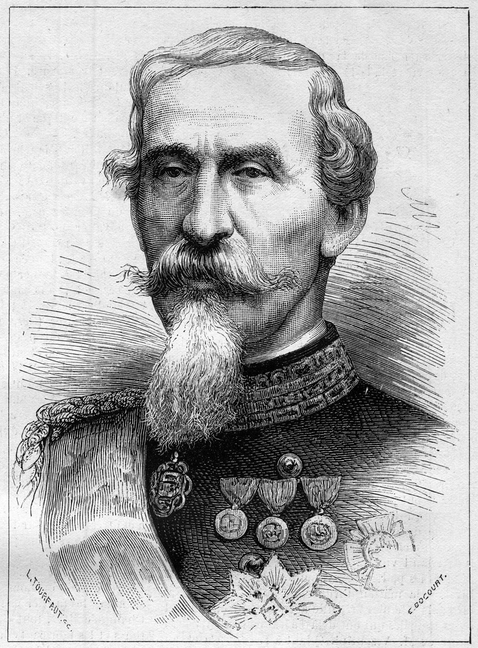 Alfonso Ferrero de La Marmora (Lamarmora) (1804 - 1878) tábornok és olasz politikus portréja. Metszet az 1878. január 19-i „” Le Monde Illustré”” 1085. sz. alkotó: French School