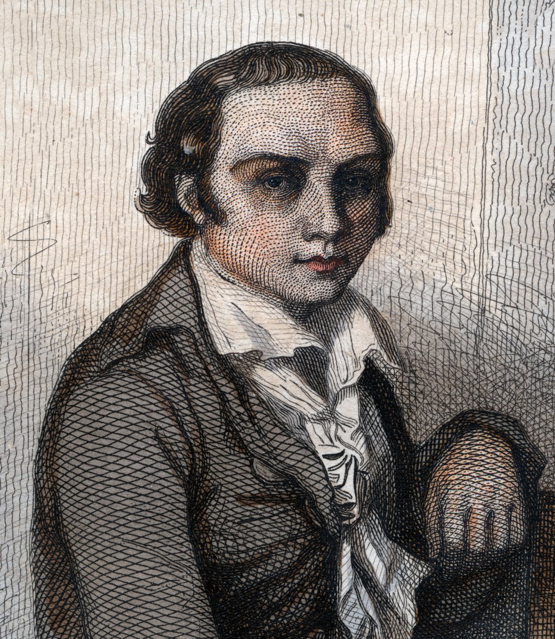 Andre Marie Chenier (1762-1794) francia költő portréja. alkotó: French School