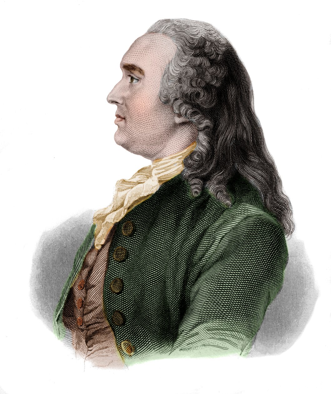 Anne Robert Jacques Turgot, de lAulne báró (1727-1781) francia közgazdász és államférfi portréja. alkotó: French School