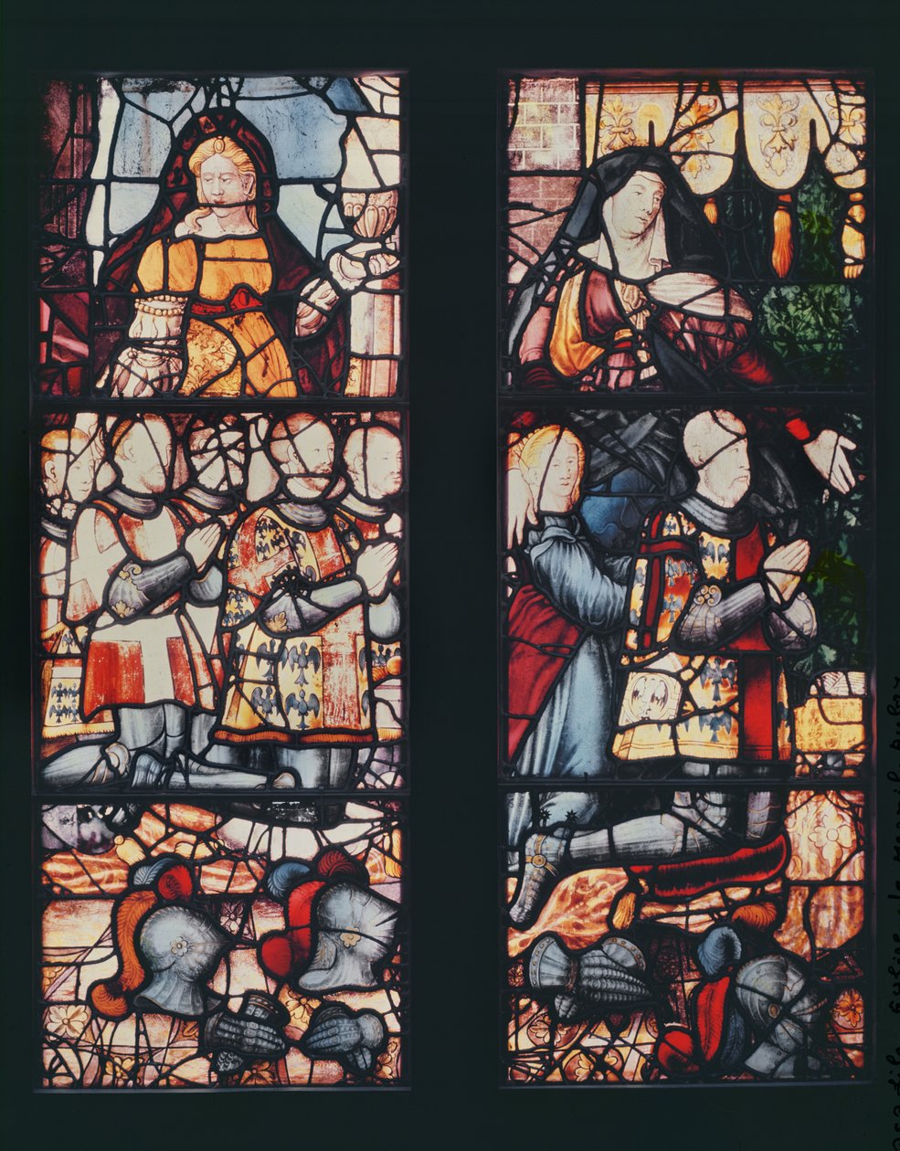 Anne de Montmorency (1493-1567) és gyermekeinek portréja, 1555-60 körül alkotó: French School