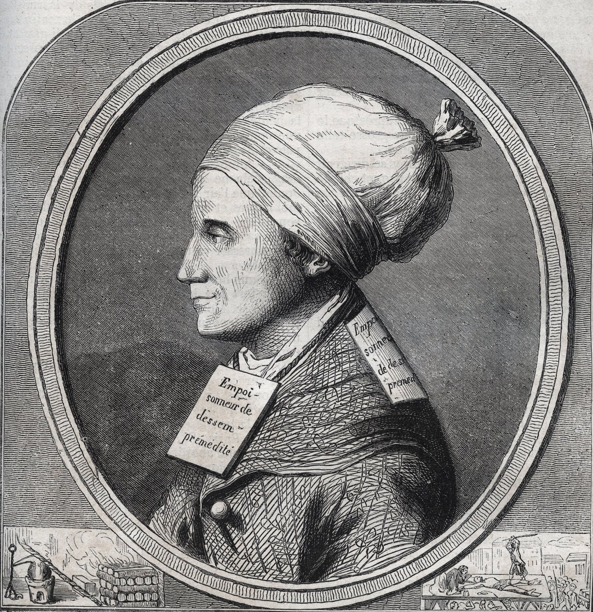 Antoine-Francois (Antoine Francois) Desrues (1744-1777) francia mérgező portréja - Armand Fouquier (1817-18?) „Cuses celebres de tous les peuple” vésése 1858-1867 - magángyűjtemény alkotó: French School