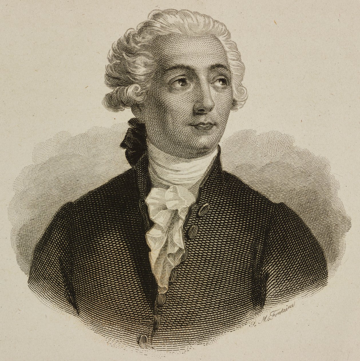 Antoine-Laurent Lavoisier portréja (Párizs alkotó: French School