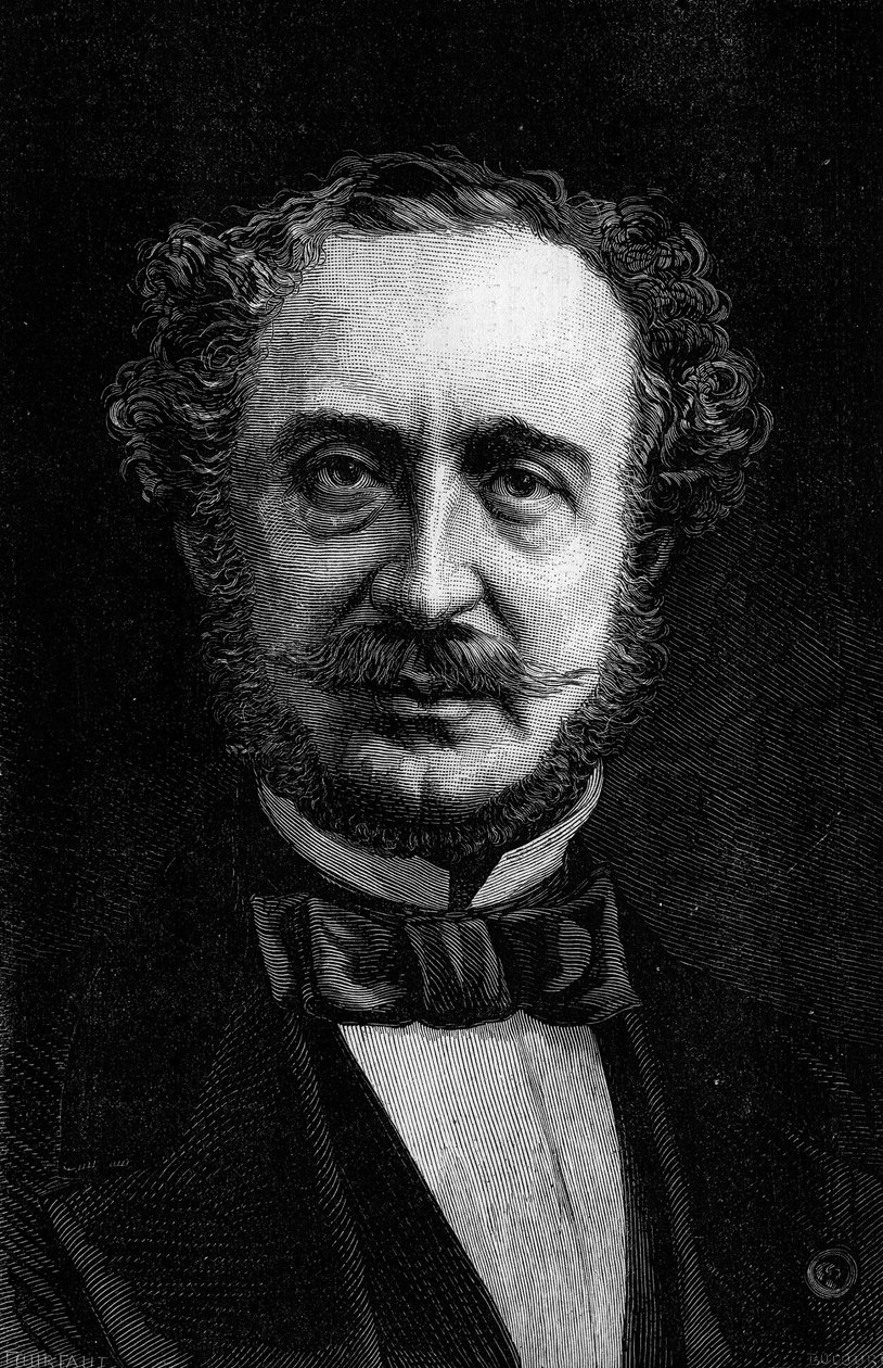 Antoine Agenor, Gramont hercege (1819-1880) francia diplomata és politikus portréja. Metszet a „” Le Monde Illustré”” 1191. számában, 1880. január 24. alkotó: French School