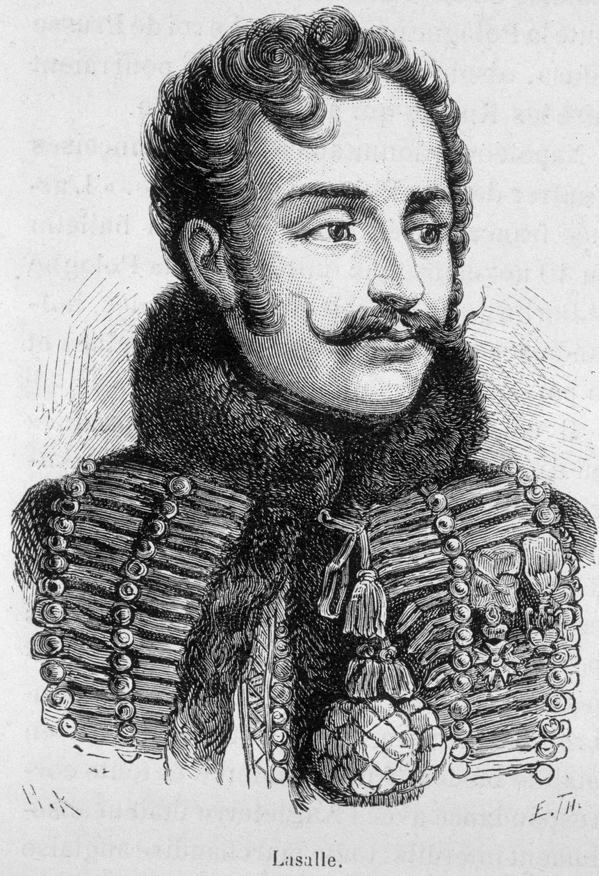 Antoine Charles Louis, Lasalle grófja, a wagrami csatában elesett francia tábornok (1777-1809) portréja – Henri Martin „L